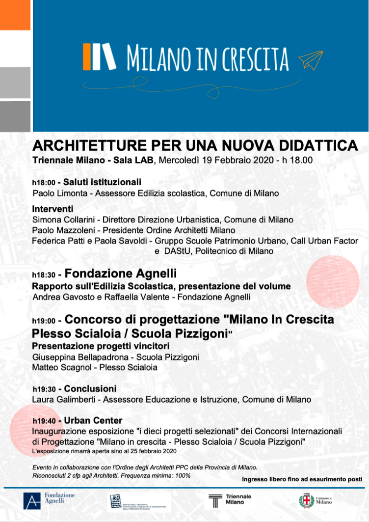 Milano in Crescita - Concorso Internazionale di Progettazione Scuola Scialoia